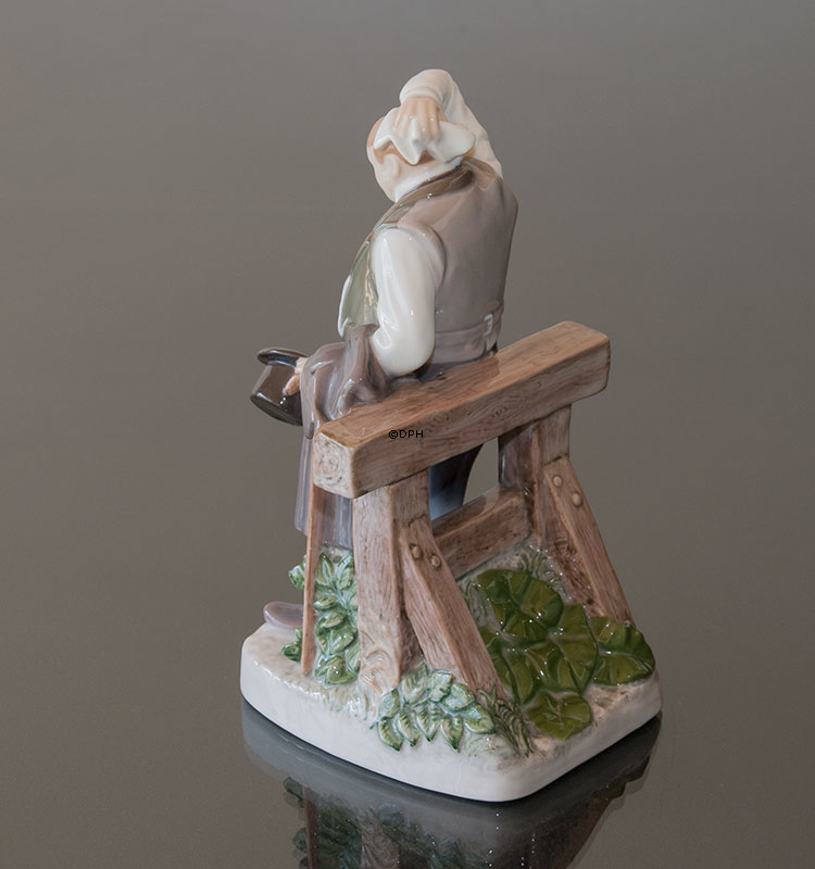 Durst, durstiger Mann, Bing & Gröndahl Figur Nr. 495 oder 2435