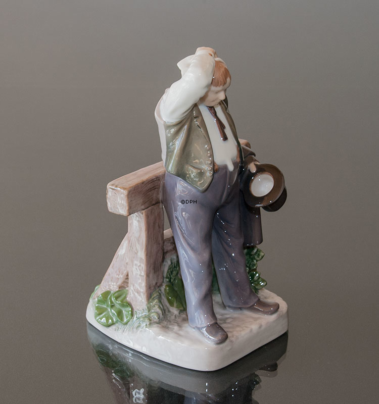 Durst, durstiger Mann, Bing & Gröndahl Figur Nr. 495 oder 2435