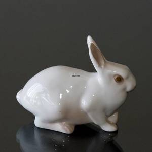 Weißes Kaninchen sitzend, Bing & Gröndahl Figur Nr. 2442 | Nr. B2442 | DPH Trading