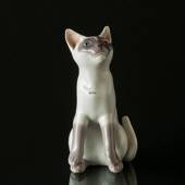 Weiße Siamkatze, Bing & Gröndahl Katze Figur