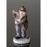 Sofus der lustige Vagabund, der eine Münze findet, Bing & Gröndahl Vagabunden Figur Nr. 2473