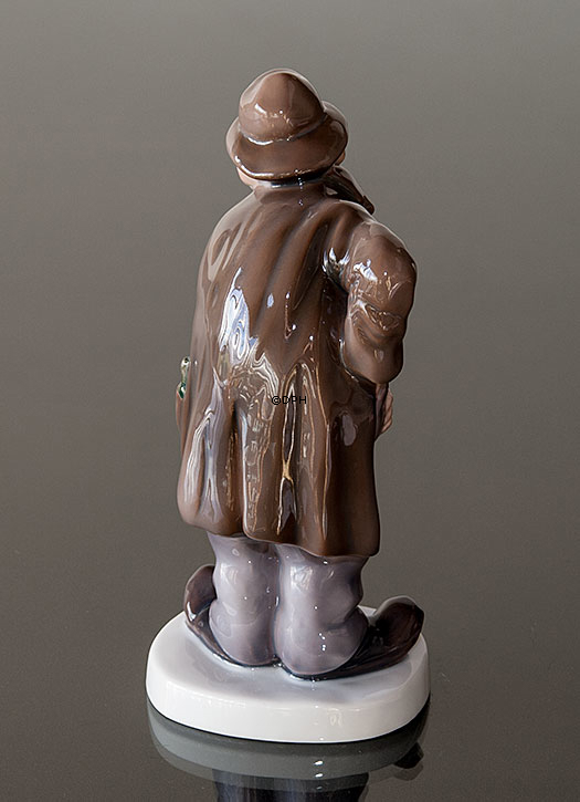 Sofus der lustige Vagabund, der eine Münze findet, Bing & Gröndahl Vagabunden Figur Nr. 2473