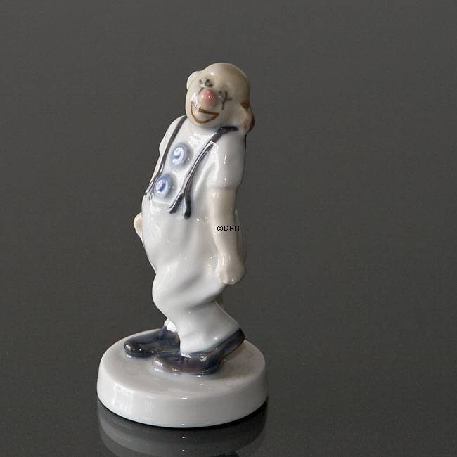 Clown mit den Händen an den Seiten, Bing & Gröndahl Figur Nr. 509 oder 2509