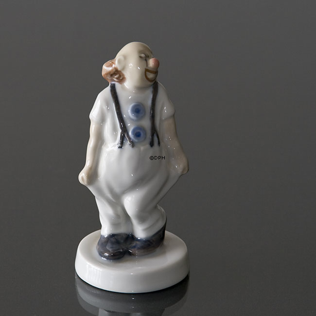 Clown mit den Händen an den Seiten, Bing & Gröndahl Figur Nr. 509 oder 2509