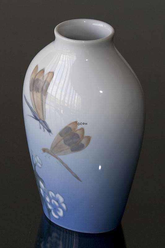 Vase mit Großlibellen, Bing & Gröndahl Nr. 261-5239