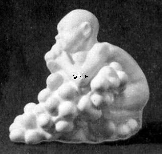 Kind mit Trauben, Bing & Gröndahl Figur Nr. 4021