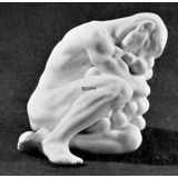 Mann mit Trauben, sitzend, Bing & Gröndahl Figur Nr. 4024