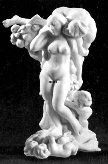 Frau, Mann, Kinder, Bing & Gröndahl Figur Nr. 4028