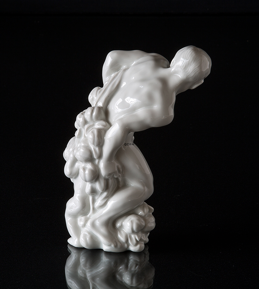 Mann und Kind mit Überschuss von Früchte (Kain), Bing & Gröndahl Figur Nr. 4032