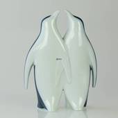 Pinguin Paar, Weiß und Blau, Bing & Gröndahl Figur, entworfen von Agnethe J...