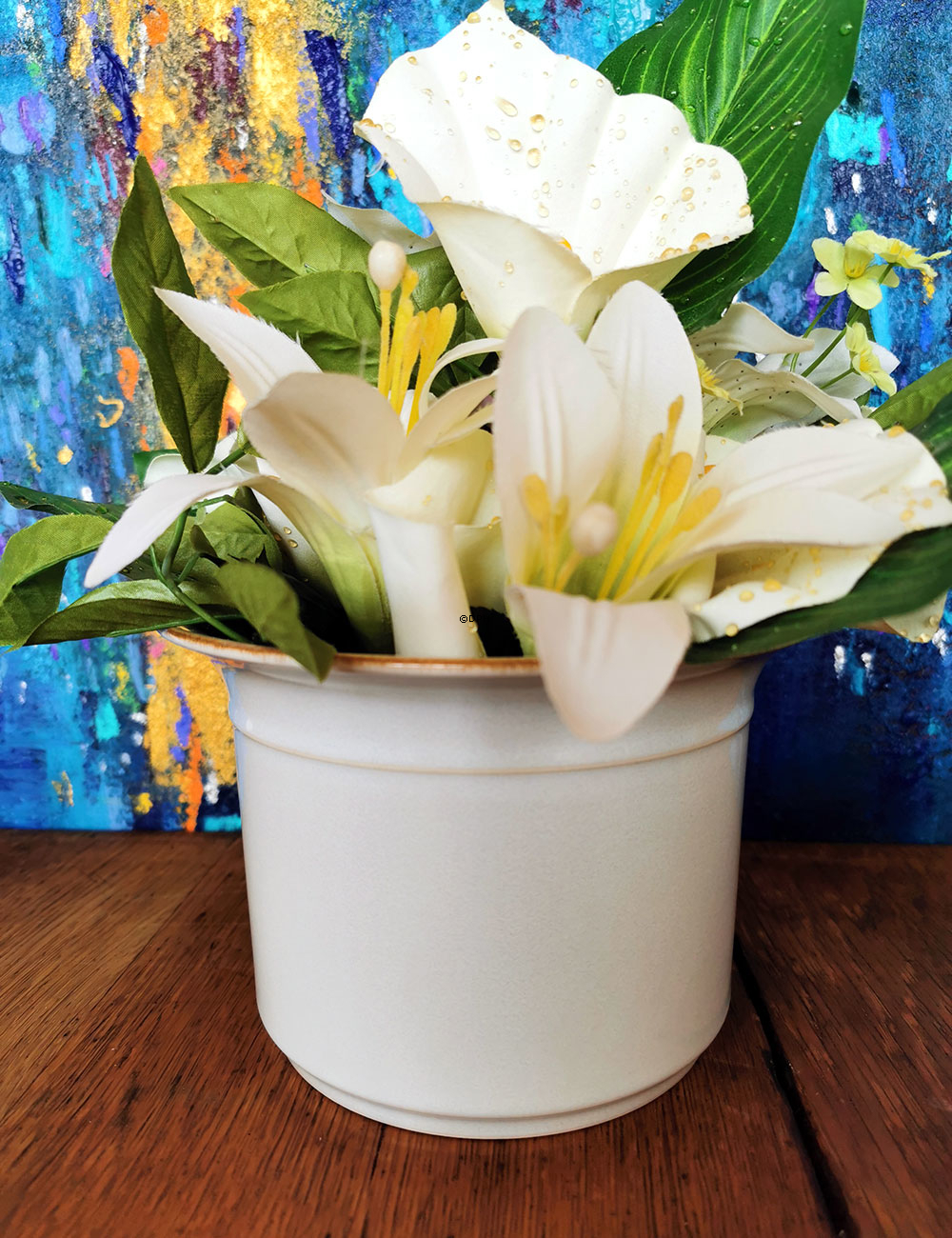 Coppelia Steingut Service, Blumentopfabdeckung Nr. 670, Bing & Gröndahl