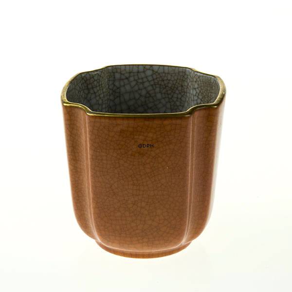 Orange Craquele Tasse, Bing & Gröndahl Nr. 513-530
