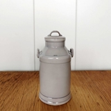 Milchkanne Bing & Gröndahl Figur Nr. 520 mit dem Logo von Molkerei Hjedding