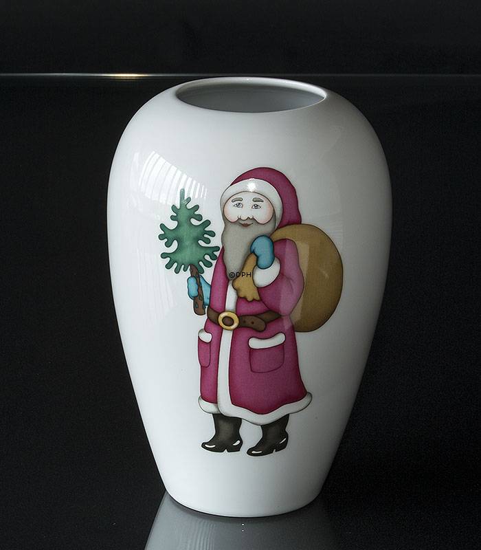 Weihnachtsvase mit dem Weihnachtsmann, Bing & Gröndahl Nr. 5486