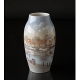 Vase mit weißem Hafen, Bing & Gröndahl Nr. 550-5243