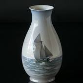 Vase mit Segelboot, Bing & Gröndahl