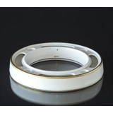 Adventsleuchter / Leuchter weiß mit Gold Bing & Gröndahl Nr. 6204