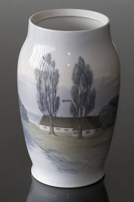 Vase mit Segelschiff, Bing & Gröndahl no. 6682-2