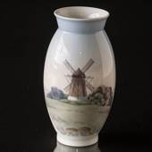 Vase mit Windmühle, Bing & Gröndahl