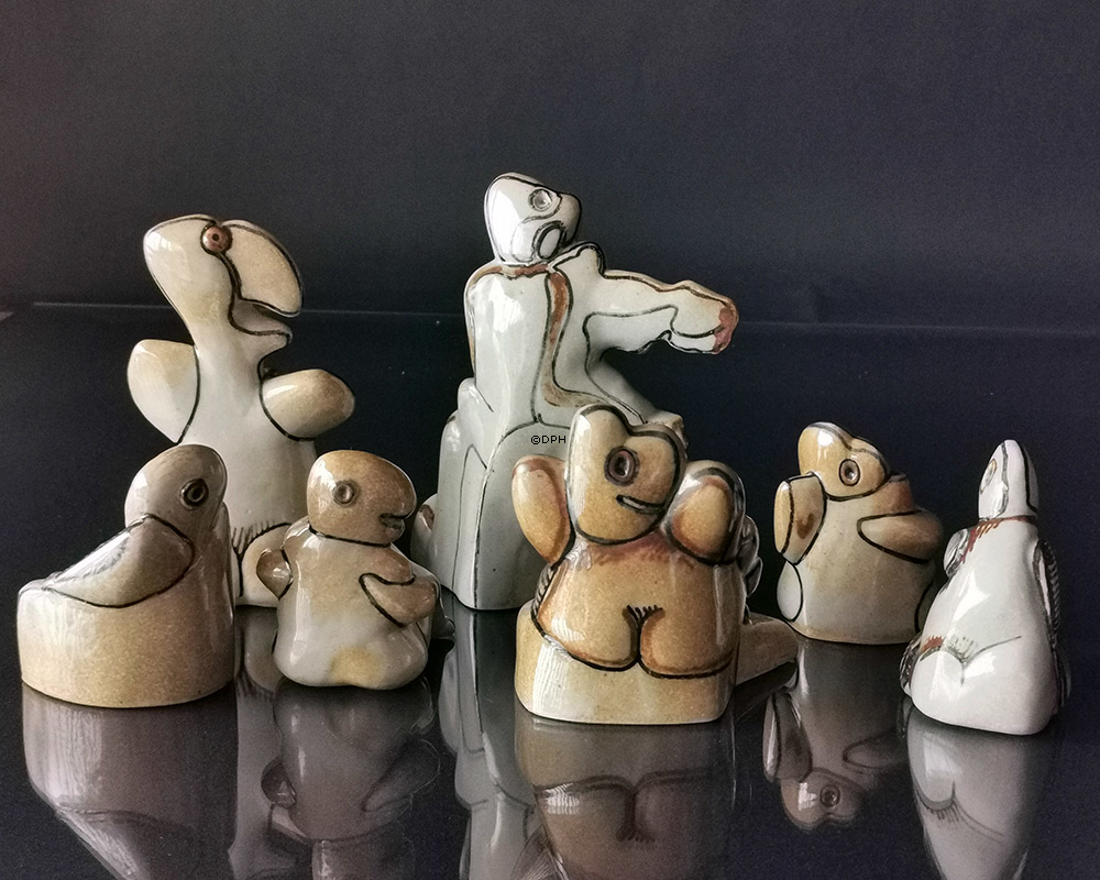 Steen Lykke Madsen Figur, Bing & Gröndahl Steingut Figur Nr. 7048