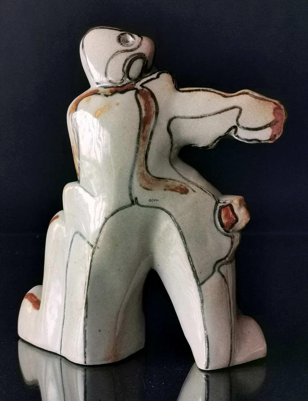 Steen Lykke Madsen Figur, Bing & Gröndahl Steingut Figur Nr. 7051 - Fantasie