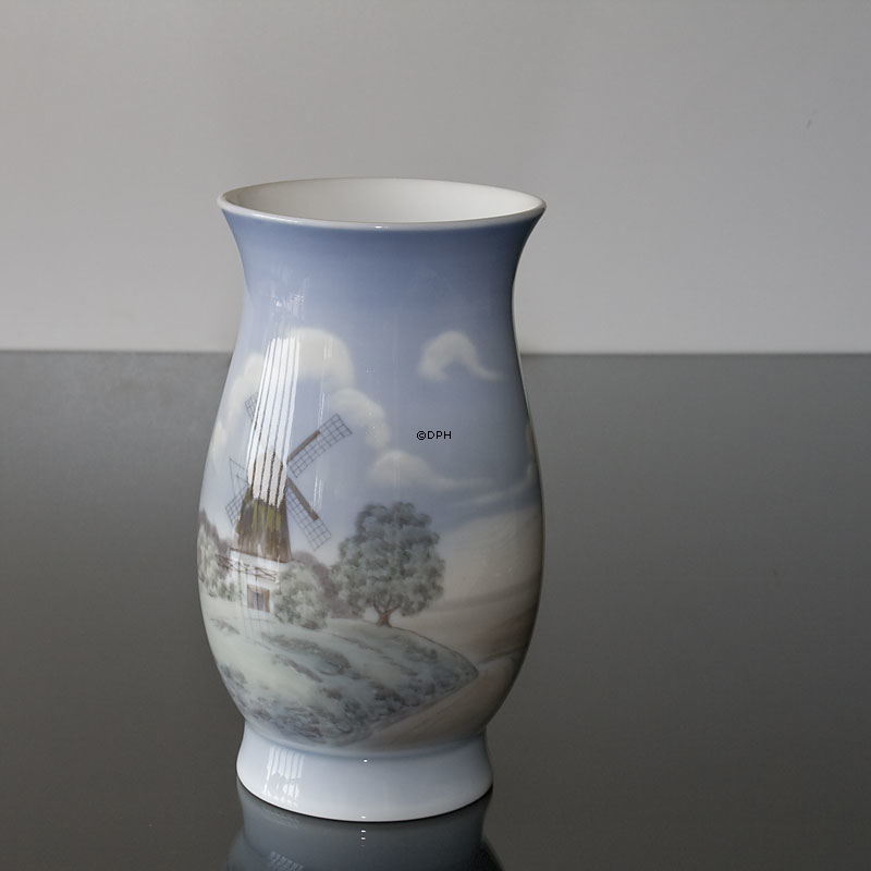 Vase mit Mühle, Bing & Gröndahl Nr. 715-5440
