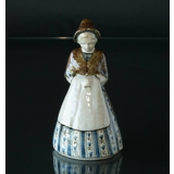 Frau in Tracht, Bing & Gröndahl Keramikfigur Nr. 7205