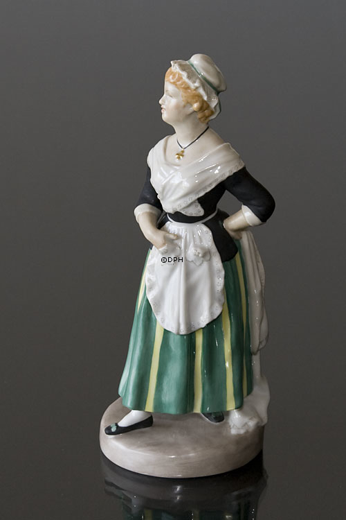 Pernille in Maskerade, Ludvig Holberg Figur Bing & Gröndahl Nr. 8014