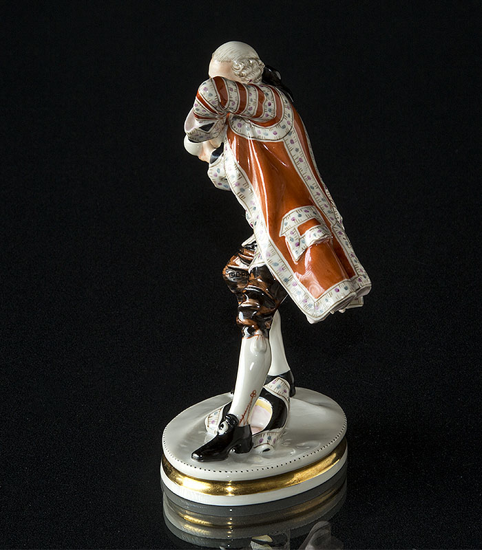 Schneeballkämpfer, Bing & Gröndahl Überglasurfigur Nr. 8025