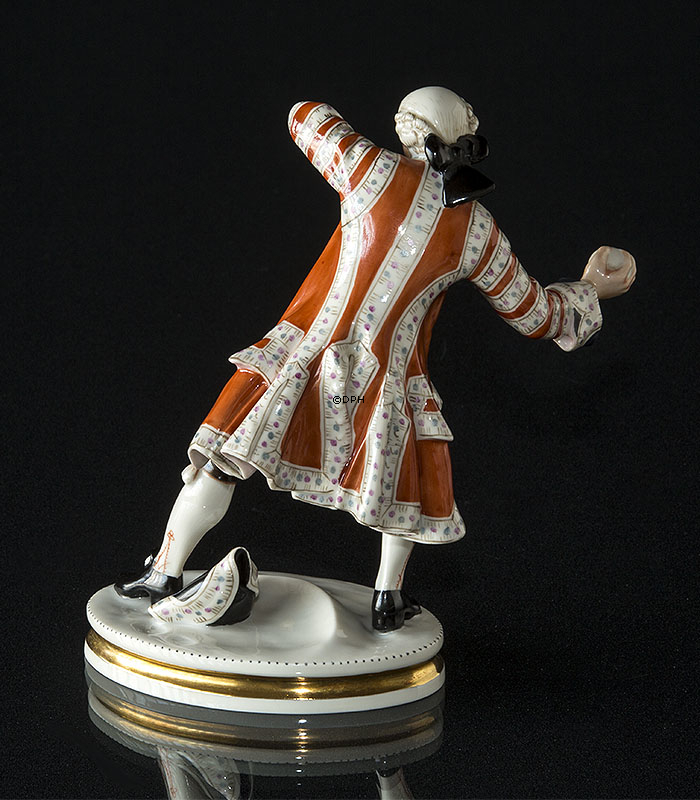 Schneeballkämpfer, Bing & Gröndahl Überglasurfigur Nr. 8025