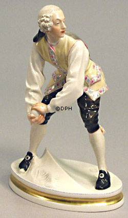 Schneeballkämpfer, Bing & Gröndahl Überglasurfigur Nr. 8026