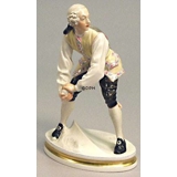 Schneeballkämpfer, Bing & Gröndahl Überglasurfigur Nr. 8026