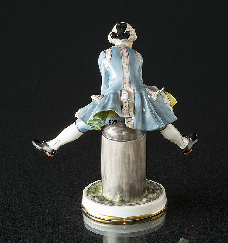 Springender Lakai, Bing & Gröndahl Überglasurfigur Nr. 8029