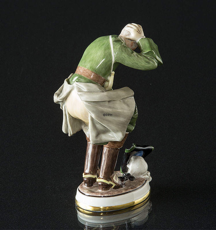 Herr im Wind, Bing & Gröndahl Überglasurfigur Nr. 8043