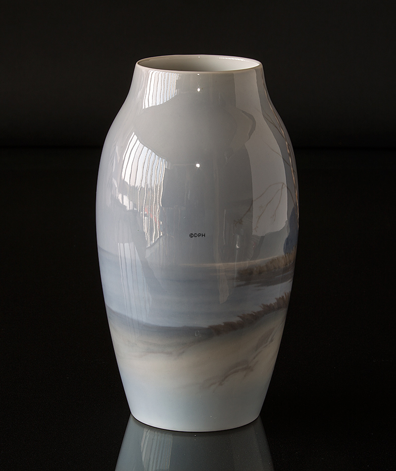 Vase mit Landschaft mit Birken, Bing & Gröndahl Nr. 8322-243 oder 545-5243