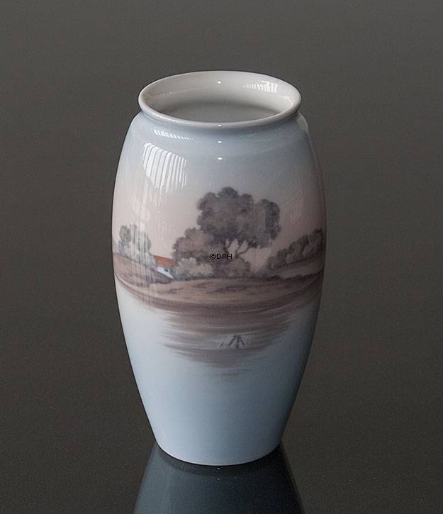 Vase mit Landschaft, Bing & Gröndahl Nr. 8521-254