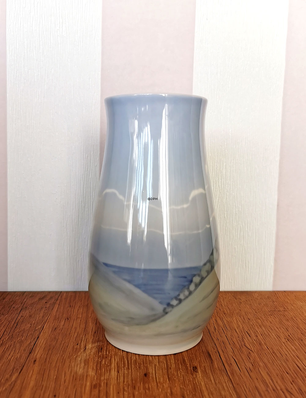 Vase mit Landschaft mit Mühle, Bing & Gröndahl Nr. 8522-210
