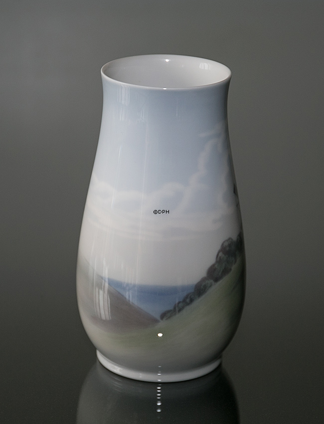 Vase mit Landschaft mit Mühle, Bing & Gröndahl Nr. 8522-210