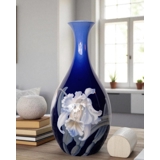 Bing & Grondahl Jugendstil Vase mit Iris Nr. 8557-234 Marie Smith Unica