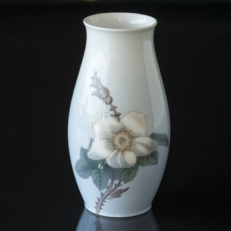 Vase mit wei&#xDF;er Blume mit Dornen, Bing &amp; Gr&#xF6;ndahl Nr. 8652-249