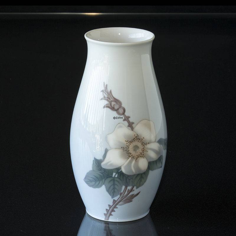 Vase mit wei&#xDF;er Blume mit Dornen, Bing &amp; Gr&#xF6;ndahl Nr. 8652-249