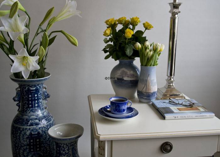 Vase mit Segelschiff, Bing & Gröndahl Nr. 8666-209