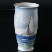 Vase mit Schiff, Bing & Gröndahl Nr. 8713-450