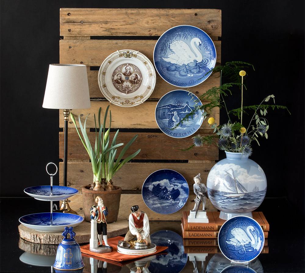 Vase mit Segelschiff, Bing & Gröndahl Nr. 8781-502