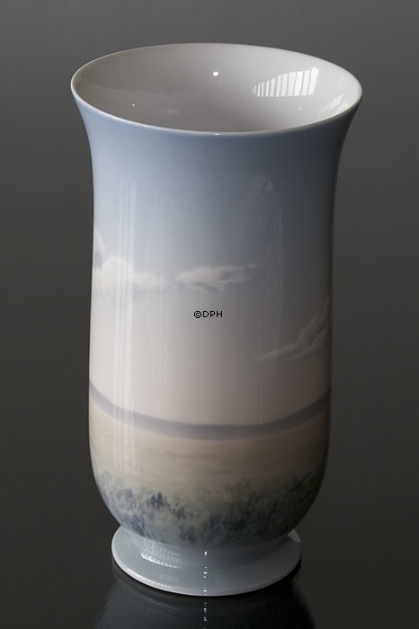 Vase mit Landschaft von Straßenbäumen, Bing & Gröndahl Nr. 8789-504