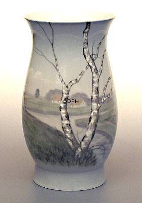 Vase mit Landschaft mit Birken, Bing & Gröndahl Nr. 8791-440