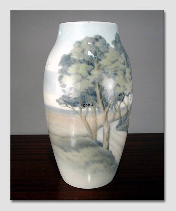 Vase mit Düppeler Mühle, Bing & Gröndahl Nr. 8794-243