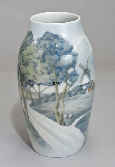 Vase mit Düppeler Mühle, Bing & Gröndahl Nr. 8794-243