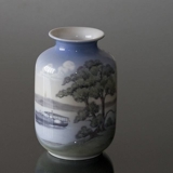 Vase mit Himmelbjerget und das Schiff Hjejlen, Bing & Gröndahl Nr. 940-5463