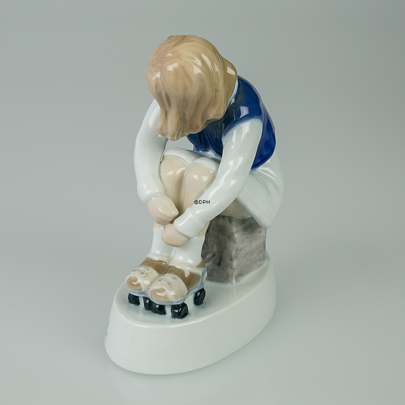 1986 Jahresfigur Jenny, Der kleine Rollschuhläufer, Bing & Grøndahl